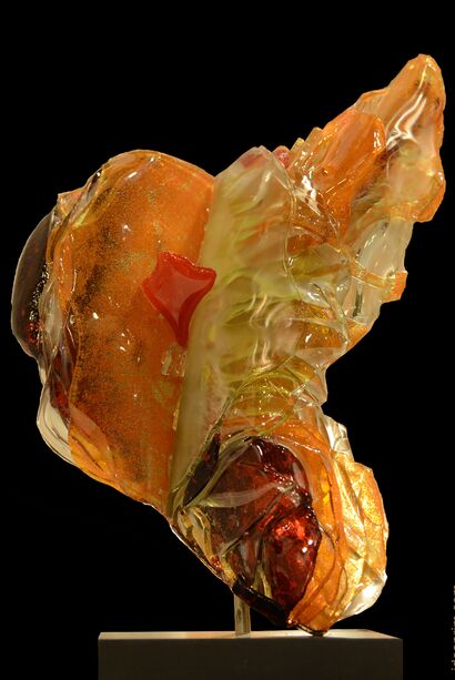 COEUR RUBY - a Sculpture & Installation Artowrk by Aure de Col\'Aure la vie